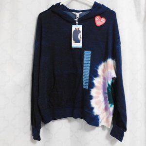 Wildfox Navy One of a Kind Tie Dye Hoodie - L (NWT)